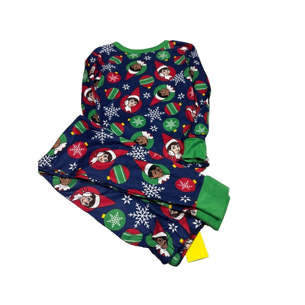 Elf on the Shelf Girls Long Sleeve and Pant 2-Piece Pajama Set Size 8